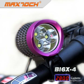 Maxtoch BI6X-4 2800 Lumens 3*CREE XML T6 Purple LED Rear Bike Light